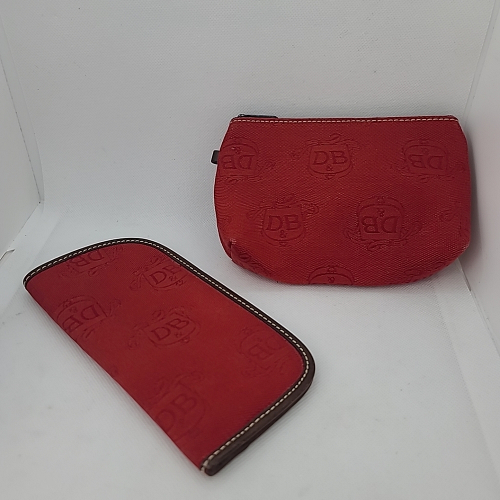 Vtg Dooney Bourke Coin Purse And Eyeglass Case
